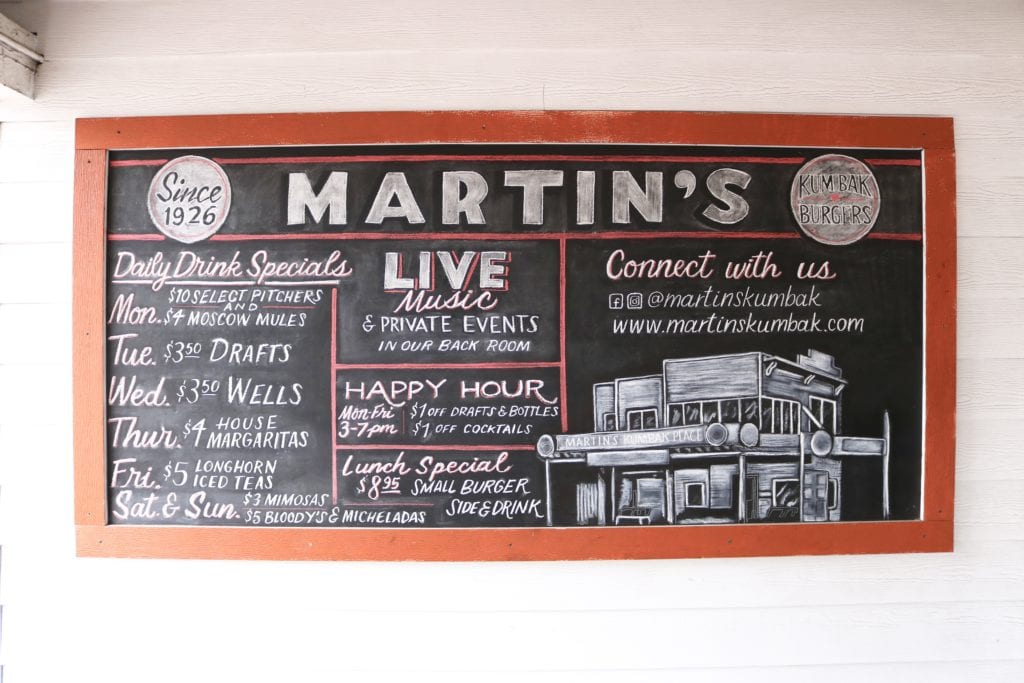 Best burgers in Austin: Martin's Kum-bak Place