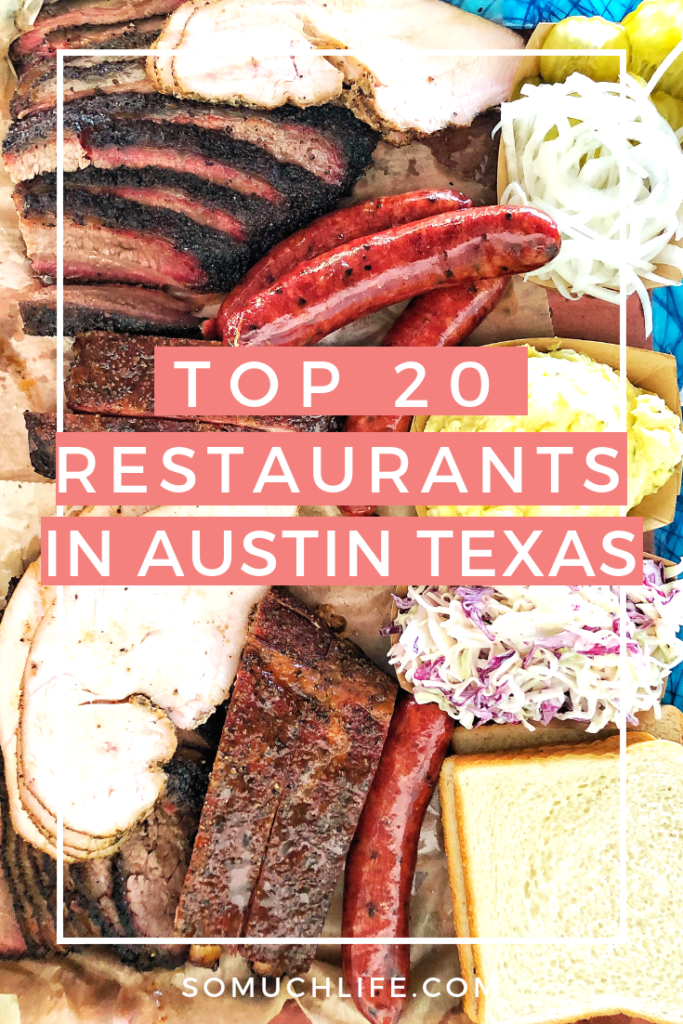 Top 20 restaurants in Austin Texas