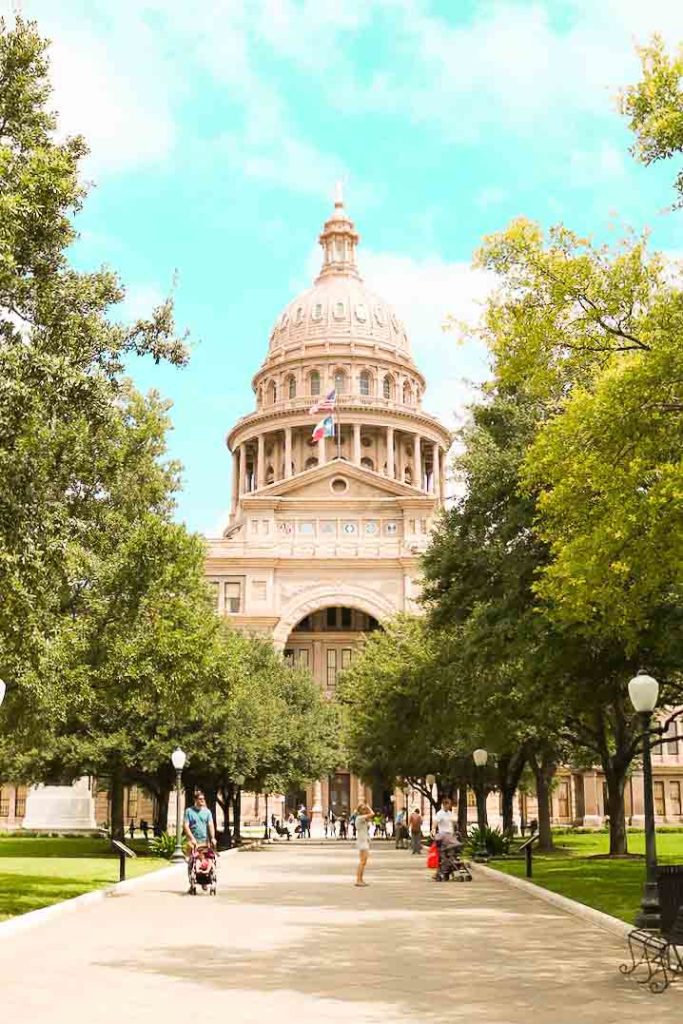 The Texas State Capitol building