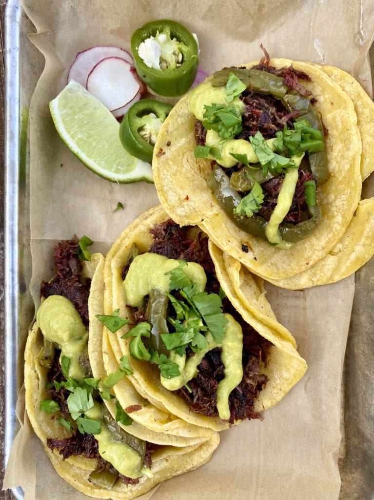 Barbacoa tacos in Austin