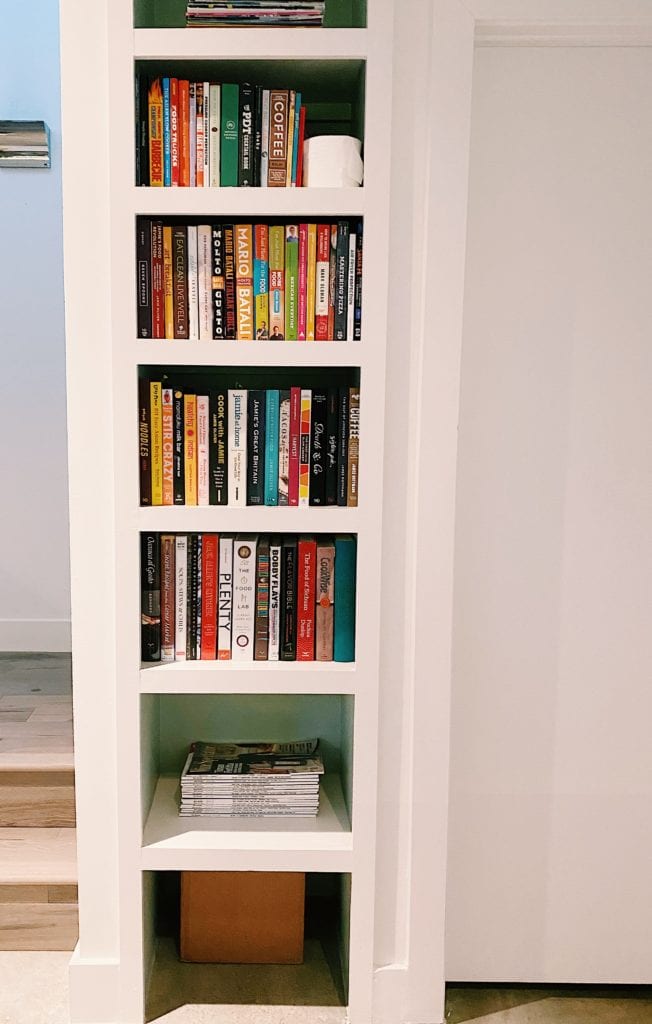 Organized home book shelf