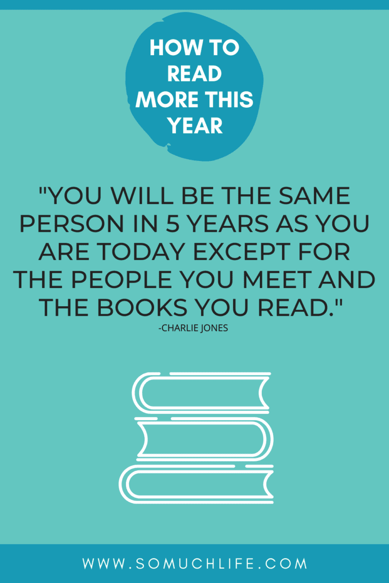 You will be the same person in 5 years except for the people you meet and the books you read