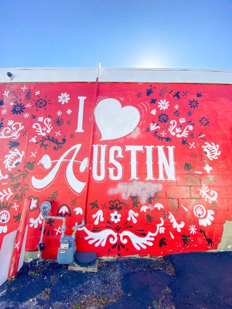 I Love Austin mural
