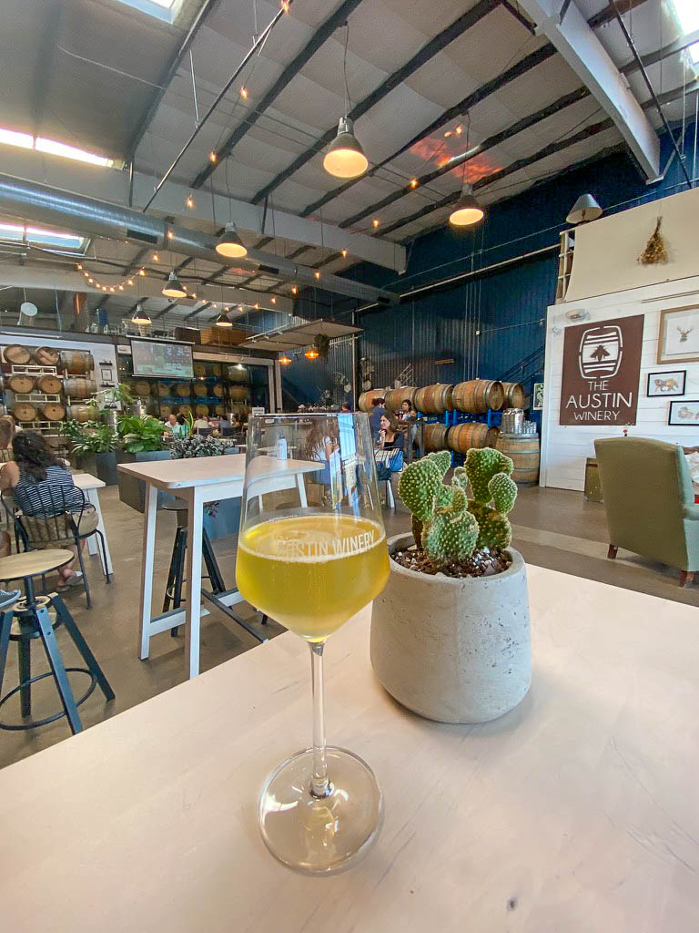 pretty wine bars in Austin- Austin Winery pretty wine bars in Austin