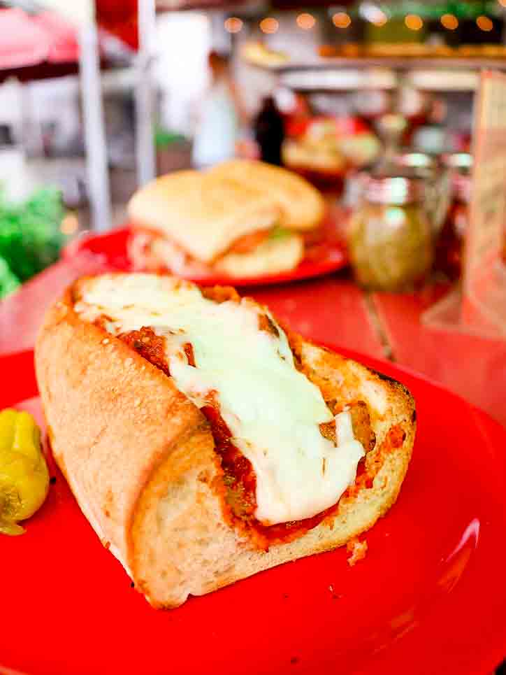 Best sandwiches in Austin: meatball sub at Homeslice Pizza