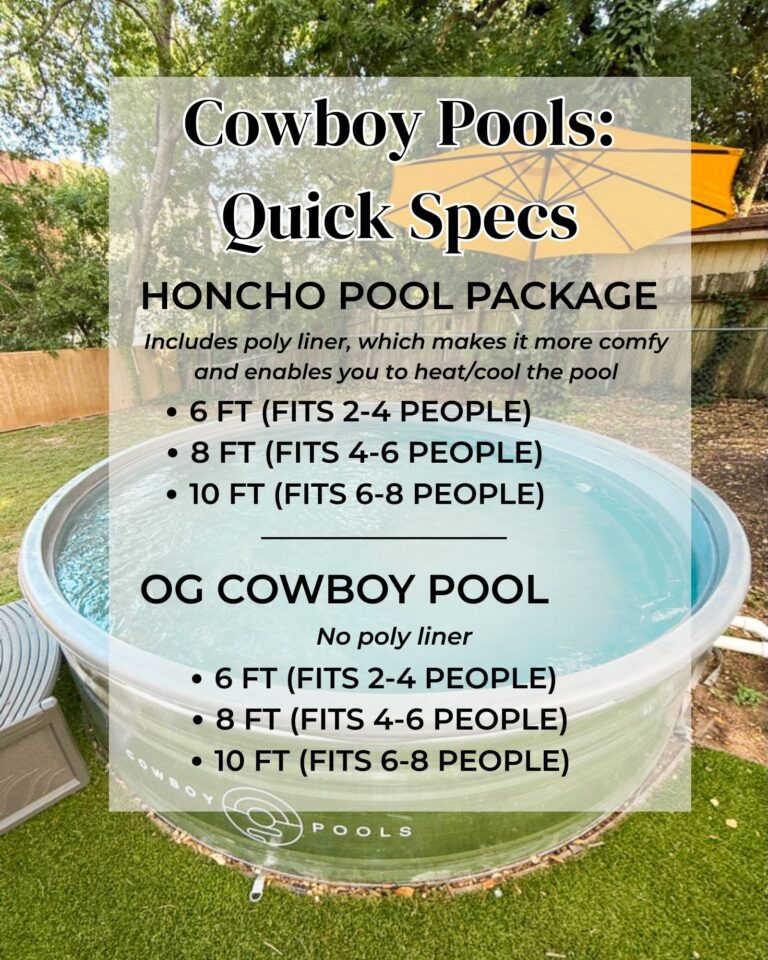 Cowboy Pools Specs