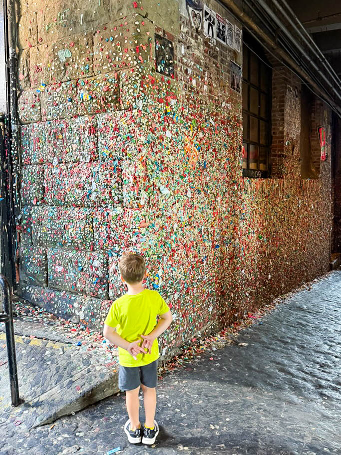 gum wall at Pike Place Market