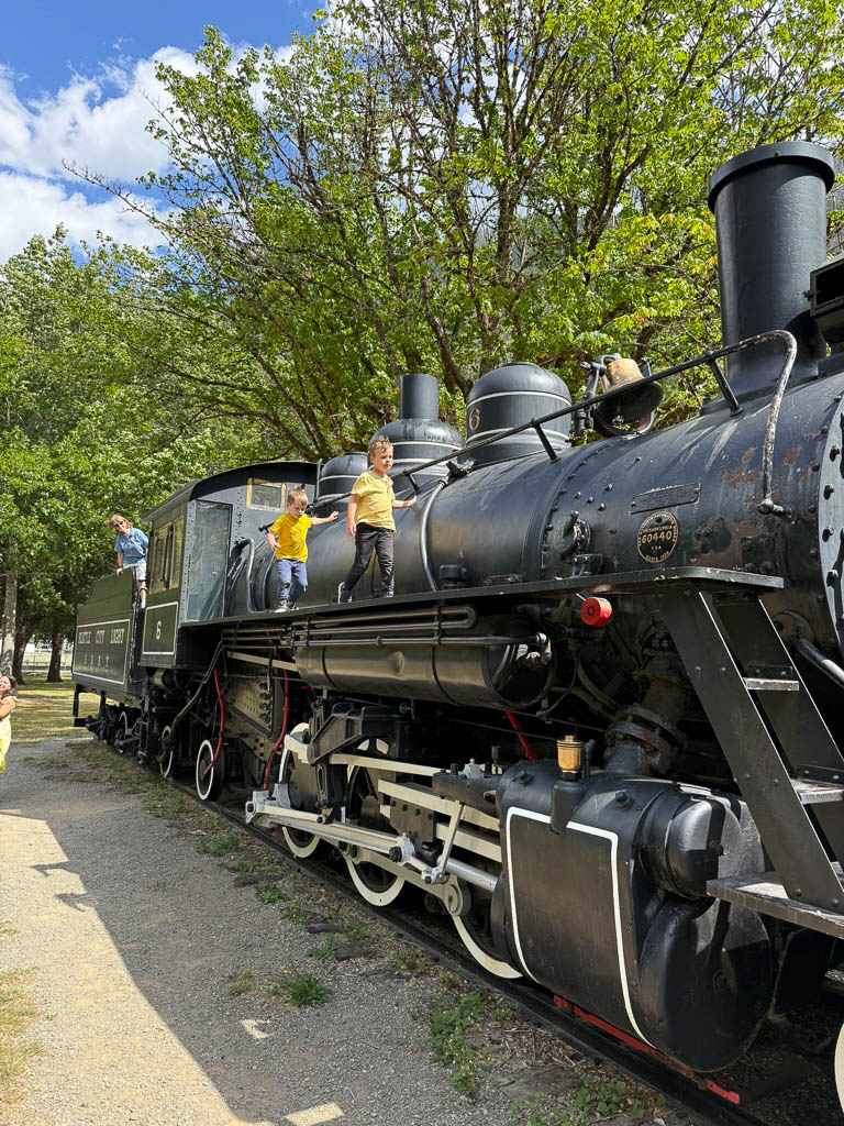 train in Newhalem Washington