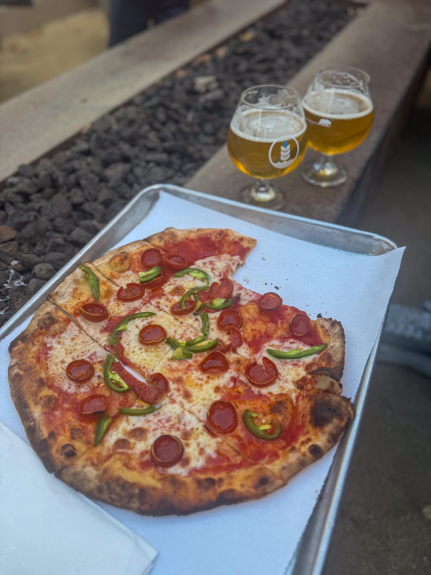 Pure Project pizza and beer