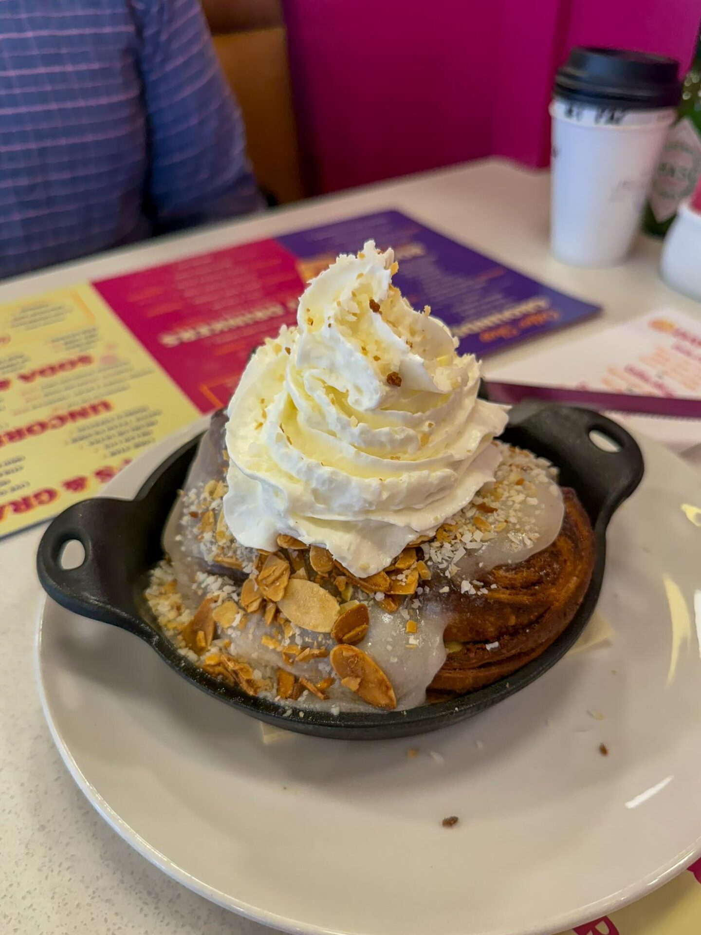 cinnamon roll at Day Maker Austin